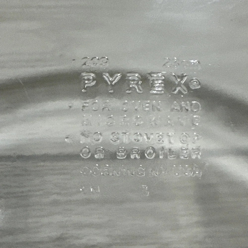 PYREX Glass Pie Plate #209‎ Baking Dish Pan 9